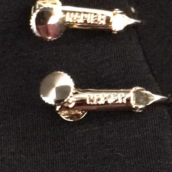 Beautiful Vintage Signed Napier Screwback Clip On Earrings, Gold Tone - Picture 6 of 8